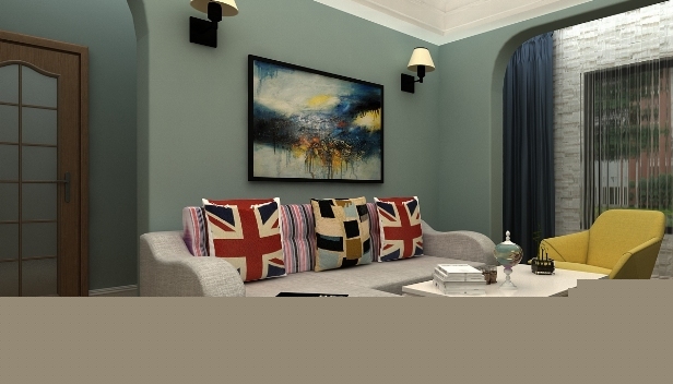 90㎡/兩室一廳一衛/美式