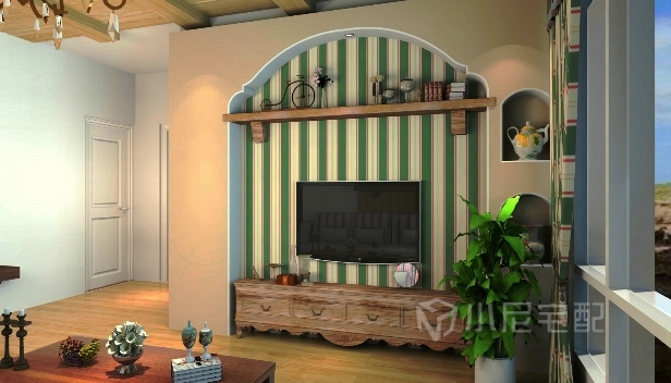 64㎡/兩室兩廳一衛/混搭