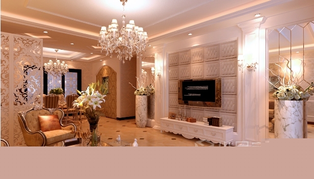 136㎡/三室兩廳兩衛(wèi)/歐式