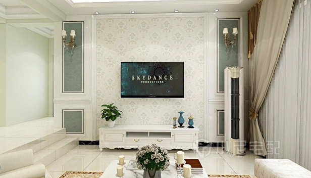 120㎡/三室兩廳兩衛/歐式