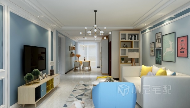 110㎡/兩室兩廳一衛(wèi)/簡約