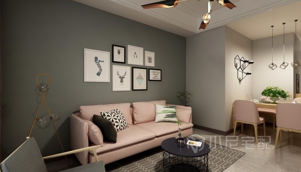 75㎡/兩室兩廳一衛/歐式