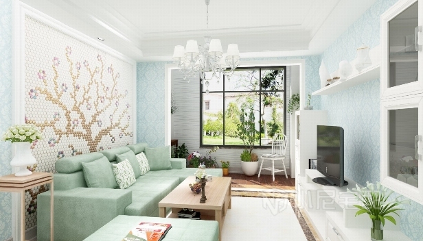 90㎡/兩室一廳一衛/歐式