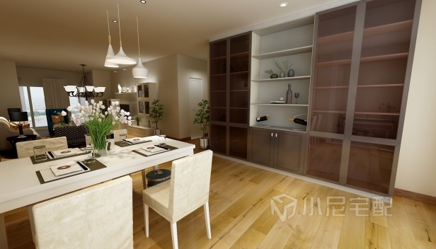 46.07㎡/一室一廳兩衛/混搭