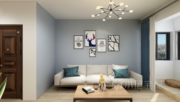 58㎡/兩室一廳一衛/歐式