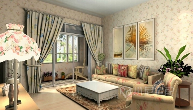 90㎡/一室兩廳一衛(wèi)/田園