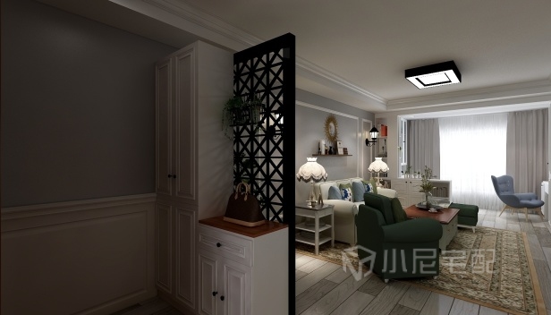 110㎡/兩室兩廳一衛/美式