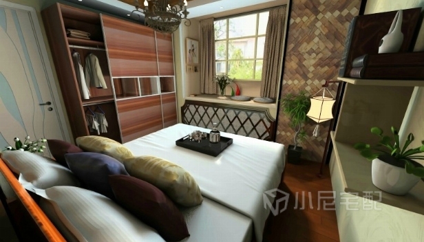 64㎡/兩室兩廳一衛/混搭