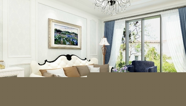 90㎡/兩室一廳一衛(wèi)/歐式