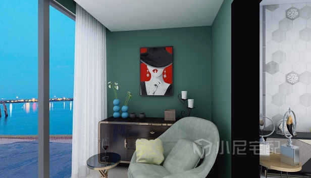 86.369㎡/兩室一廳兩衛(wèi)/地中海