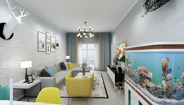 85㎡/兩室一廳一衛(wèi)/混搭