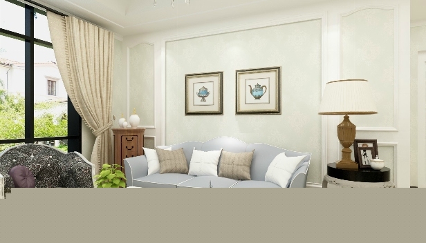 90㎡/三室一廳一衛(wèi)/歐式