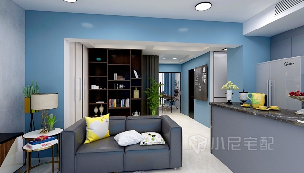 86.369㎡/兩室一廳兩衛/地中海