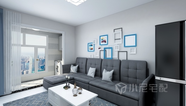 93㎡/兩室兩廳一衛(wèi)/簡約