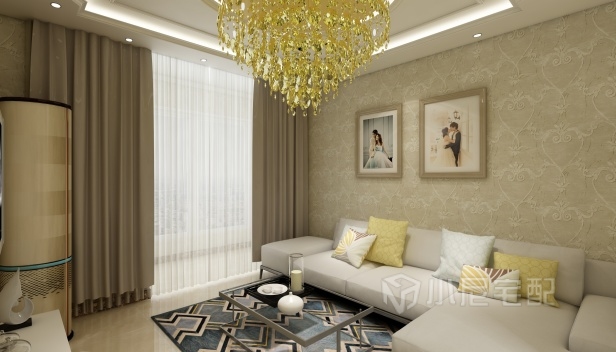 90㎡/兩室一廳一衛/歐式