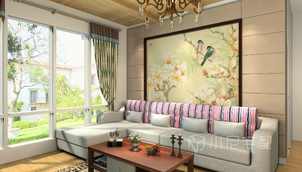 64㎡/兩室兩廳一衛/混搭