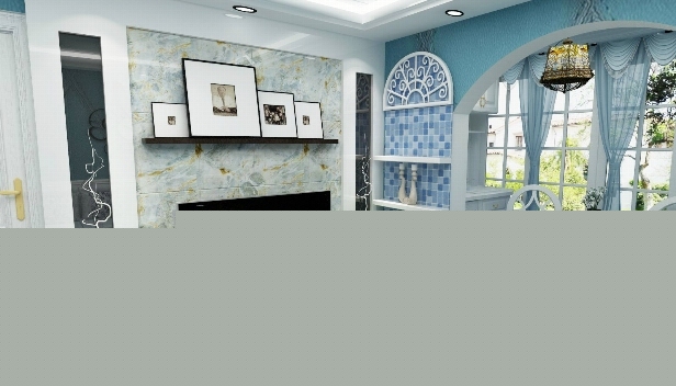 90㎡/兩室兩廳一衛/地中海