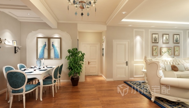 136㎡/三室兩廳兩衛/歐式