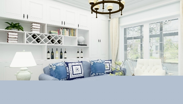 120㎡/三室一廳一衛(wèi)/地中海