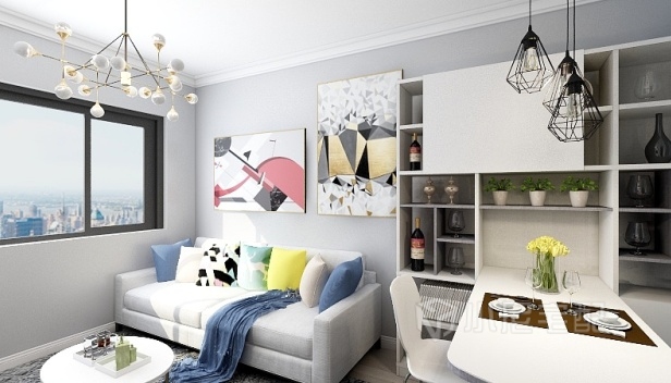 61㎡/兩室一廳一衛(wèi)/簡(jiǎn)約